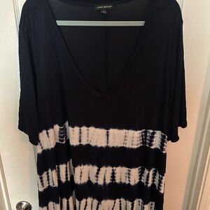Lane Bryant Black and white Oversized Tunic
